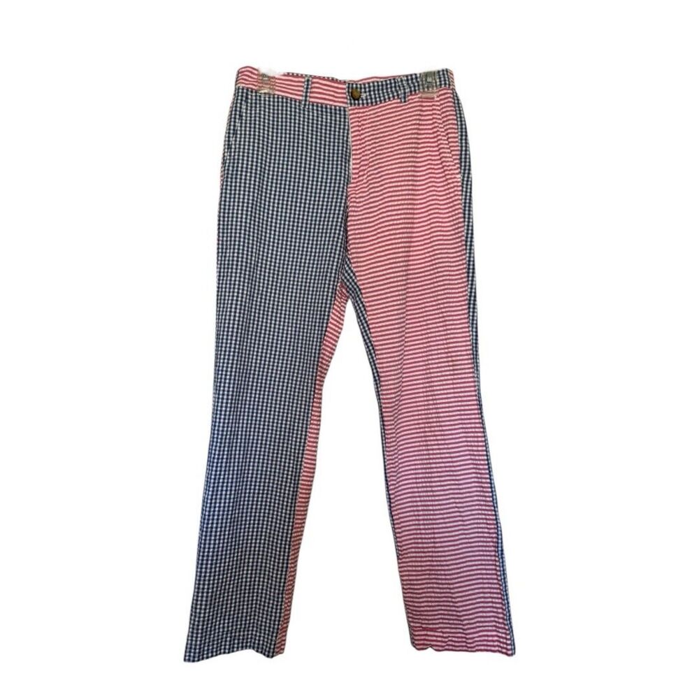 VINEYARD VINES men sz 28 by 30 seersucker patriotic America Breaker pants